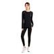 Fan Dimu Sports Sport Spring Femenina High Elastic Compression Lingerable Lencería Base de manga larga Traje de ejercicio Fitness Equipo de entrenamiento al aire libre XL