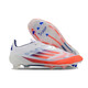 F50+ football shoes ultra-light FG long nails broken nails TF without laces speed Falcon Messi children adults men and women white orange FG with shoelaces 42