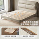 
Lin's Home Modern Simple Leather Bedside Layer Cowhide Master Bedroom Double Bed Small Household Lin's Wood Industry TPC717 Far Mountain Ash High Bed + 316 Mattress 1.8x2m