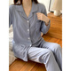 Zhidou Dou Einfacher lässiger Pyjamas für Frauen Koreanische Version Pure Cotton Long Sleeve Strickjacken Hosen Anzug großer Frühlings- und Herbst Sommer-Heimkleidung Strickjacke 5009 Cherry M 70-95