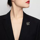 Meng Keduo brooch bow anti-glare artifact high-end accessories pin clothing versatile cardigan pin fixed suit collar fashion anti-glare buckle [four-piece set]