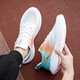 Warrior Sports Shoes for Men's Students Outdoor Running Shoes Light informal zapatos para hombres WXY (ZA) -3291 Naranja blanca y azul 43