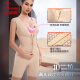 Traje de forma de cuerpo de terciopelo ártico de una pieza invisible sin marcas y presión abdomen endureciendo el abdomen de elevación de la forma de la formación de nalgas ouruofeng ropa interior de verano Black XL