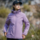 Camel de la región occidental (Vancamel) más la chaqueta de rompedor de viento de terciopelo para hombres y mujeres estilo coreano a prueba de viento y cálida chaqueta de captura suave de captura suave Jaqueta literaria Top 9930 taro Purple-Women [Color sólido] l
