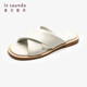 Lairsdan modische lässige Cross-Wire-Ferse Flip-Flops Sandalen Frauenschuhe 4m12801 Weiß WTK 37