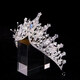 Vicary Crown Tiara Bride Wedding Dress Accessories Crystal Princess Crown Wedding Hair Accessory Ceremony Adult Ceremony Birthday Crown Silver