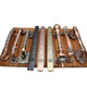 XMSJ Puerta de madera de bronce antiguo europeo Manija grande Villa Doble puerta retro Apartamento de apartamento Hotel montado abierto 9889 Qinggu-Total Longitud 420 mm
