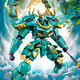 Little Luban Building Blocs Assemblé Mountain et Sea Jing Qinglong White Slot Mecha Monke