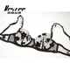 
VRSZEE high-end brand underwear for women with thin embroidered lace bra set on bra tempting underwear bikini black suit 85C