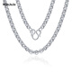 Miss JuJuPT950 platinum necklace men's platinum O-shaped chain simple and elegant round bead chain versatile pull-over pearl chain plain chain deposit customization Specifications contact online customer service