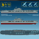 Academy Aide US WARMISHIP Aircraft Carrier Warship Assembly Armee Simulationsmodell Geschenk für Jungen 1/700 CV-6 Enterprise-Ätzplatte 14224