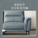 Gu Jia Home (KUKA) National Home Modern Light Luxury Genuine Leather Small Apartment Head-Layer Cowhide Sofa Large Seat Deep Upgraded Model 1105B Haiwu Blue Three-person Seat + Stool