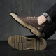 Tykt Work Schuhe Herren-Schnüre-up [Top-Layer Cowhide] lässige Lederschuhe Herren atmungsable Geschäft Herrenschuhe T56107 Brown 41
