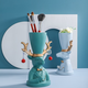 
Biyunlu storage decoration ornaments home accessories flower appliance storage rack jewelry rack pen holder girls gift new house ornaments QM026 light blue Lu Xiansen (15916cm)