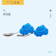 Makushi Marcus baby tableware stainless steel children's fork spoon set baby learning training complementary food fork spoon butter color upgrade
