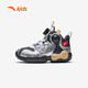 
Anta children's sneakers men's shoes 2025 new knob cushioning anti-slip basketball shoes [special shape] gray/silver/white 9901-2 32
