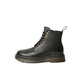 Belle modische modische Freizeitstiefel Herren Winter komfortable Cowhide Kurzstiefel Outdoor Martin Boots A1694DD4 Black-Furry 43 (265 mm)