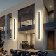 
XMSJ outdoor waterproof wall light villa hotel exterior wall decoration ambient light wall washing light minimalist courtyard long strip light J003 9227-rainproof model 9227-100cm-neutral