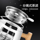 LIFE ELEMENT health pot 0.8L small and silent office private flower teapot 1200W fast water boiling fully automatic multi-function teapot Chinese style wood grain teapot I38