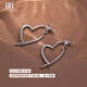 DAISY DREAM Rose Story Liu Yifei's same love earrings for women 2025 new popular earrings S925 silver needle earrings 925 silver needle unique love earrings
