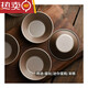 Vieruodis carbon steel egg tart mold holder for steamed rice cake rice hair cake small cake home baking tool non-stick bottom cup 6 packs, upper diameter 82 lower, 46 high 25mm