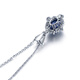 Millais Jewelry 2.0 carat plain sapphire pendant 18K gold inlaid with diamonds custom necklace women's colored gemstone jewelry accessories without chain chain can be additionally customized
