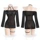 Yiqingyao [livraison confidentielle] Pyjamas sexy de jeu de rôle pour hommes pour la tentation sexe string à trois points exposés à un poitrine SM couple existant extérieur date 2024 Nouveau couple sexy