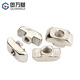 Guwanji European standard T-type nut 20/30/40/45 national standard aluminum profile/t-shaped nut M3M4M5M6M8 ship-shaped hammer head nickel-plated T-type European standard 30 type M6 20 pieces