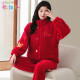 Gebaifen pajamas for women in autumn and winter coral velvet cardigan zipper set warmth thickened velvet can be worn on the outside sports home clothes H9717 women's velvet L (100-120Jin [Jin equals 0.5 kg])