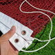 Yujing Filet de badminton Filet de blocage standard Filet de compétition intérieur et extérieur Filet moyen portable simple Pliage facile Livré avec un sac pour venir avec une corde d'attache 4,1 mètres de câble métallique en acier à petite maille à quatre bordures