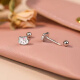 
Mr. Ouyang S99 foot silver KT cat screw earrings for girls cute sweet earrings for earrings in white ear bones children's ear jewelry 674ED-silver-screw-A27-204 foot silver