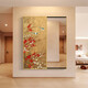 Soxw Spiegel in voller Länge versteckter Dressing Spiegel Push and Pull-Kontaktspiegelanpassungsspiegel mittelalterlicher Stil Veranda Definitionsmals Schlafzimmer Hängende Malerei Blume und Vogel Malerei ein Spray Malmalerei Kristallporzellan Malerei hochauflösender Spiegel Malerei Papier 50*140 cm