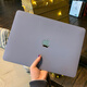 乐丽Macbook苹果笔记本保护壳M4芯片电脑16顺滑质感M3款Pro13英寸Air15外套13.6奶油14硬壳13.3商务 深灰色（配键盘膜） Air13英寸(型号A1466/A1369)