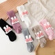 Feathery Duck Girls' Bottoming Socks Spring and Autumn Children's Pantyhose Baby Cartoon Rabbit Body Socks Toddler Big PP Socks Pink 0-1 Years Old S Code