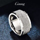 GsunG platinum ring men's atmosphere PT950 bright sand surface ring platinum men's ring wide shiny large ring ring about 10 grams customized contact customer service