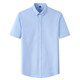 Nobel Paul (NOBOLPAUL) short-sleeved shirt men's pure cotton non-scalding anti-wrinkle Oxford spinning breathable striped shirt middle-aged and young casual plaid shirt blue D702 39