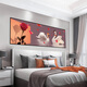 Dincmei Dingchuangmei bedroom bedside decoration painting stickers self-adhesive living room room master bedroom hotel guest house background wall mural stickers 01. Meditation width 180cm-height 60cm (recommended 1.8m bed) with adhesive on the back (high-definition waterproof, peel and stick)