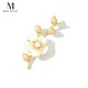 Mck imitation pearl shell flower brooch high-end women's pin accessories suit corsage Chinese Valentine's Day gift
