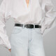 Niu Dangjia leather belt for women, cowhide belt for women, simple and versatile, denim casual and fashionable belt gift box 5293