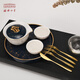 National Museum of China Qiuying Jinbo Tea Set Gift Box Set Tea Cup Dessert Plate Knife and Fork Gift Gift for Elders Cultural and Creative Valentine's Day Gift Qiuying Jinbo Tea Set