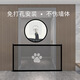 
Gudong Bear Stairway Guardrail Door Bar Children's Safety Door Bar Pet Door Indoor Fence Safety Door Barrier Higher Protection Cat Guard Net Small 110*78cm [Black Bear Footprints]