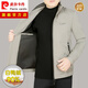 皮尔卡丹国际品牌羽绒服男加厚冬季新款立领白鸭绒保暖爸爸装外套厚上衣男 黑色6173FY 170/M