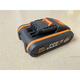 Original Worx Wacks 20V Lithium Batterie Pack WA3551 WA3553 Orange Serie WA3880 Ladegerät 20V3.0A -Stromanzeige importiert Samsung