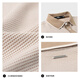 
Seven Wolf [Easy to take care of] Short-sleeved POLO summer new two-color interwoven jacquard cotton blend short-sleeved comfort top 702 (dark apricot color) L 170/88A