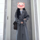 GARNUO灰色风衣外套女中长款2025早春秋新款韩系小个子高级感英伦风大衣 灰色 M【111-130斤】