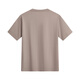 
Mark Huafei [pure cotton] short-sleeved T-shirt for men 25 spring and summer new round neck letters embroidered comfortable breathable loose men's T-shirt 701 khaki (silhouette version) S (height 155-165 weight 55-60)