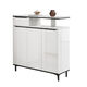 Luo Jixian 2025 new simple shoe cabinet household door elevator entrance double-sided living room partition painted porch cabinet storage cabinet delivery RD6621 double-sided porch cabinet 80cm long