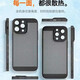 寻帜梵 苹果12手机壳防摔透气散热iPhone12proMax保护套全包带镜头膜磨砂防指纹纯色男女款 【质感黑】-透气散热-自带镜头膜-音量孔防尘 苹果12
