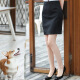 Chu Shen Short Skirt Women's 2020 Summer Business Sales Professional Skirt Simple Slim Fit Hip Skirt SWQZ203222 Black L