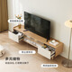 Lin's Home Acrylic Log Style TV Cabinet Coffee Table Solid Wood Feet Floor Living Room Home AC2M TV Cabinet